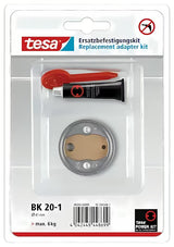 Tesa Hukk montažni komplet z adapterjem BK20 in lepilom tesa Power.Kit pro montaža brez vrtanja