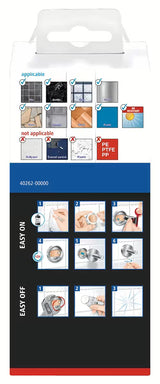 Samoljepljivi kavelj Tesa Klaam u sjajnom kromu pro vješanje ručnika bez bušenja