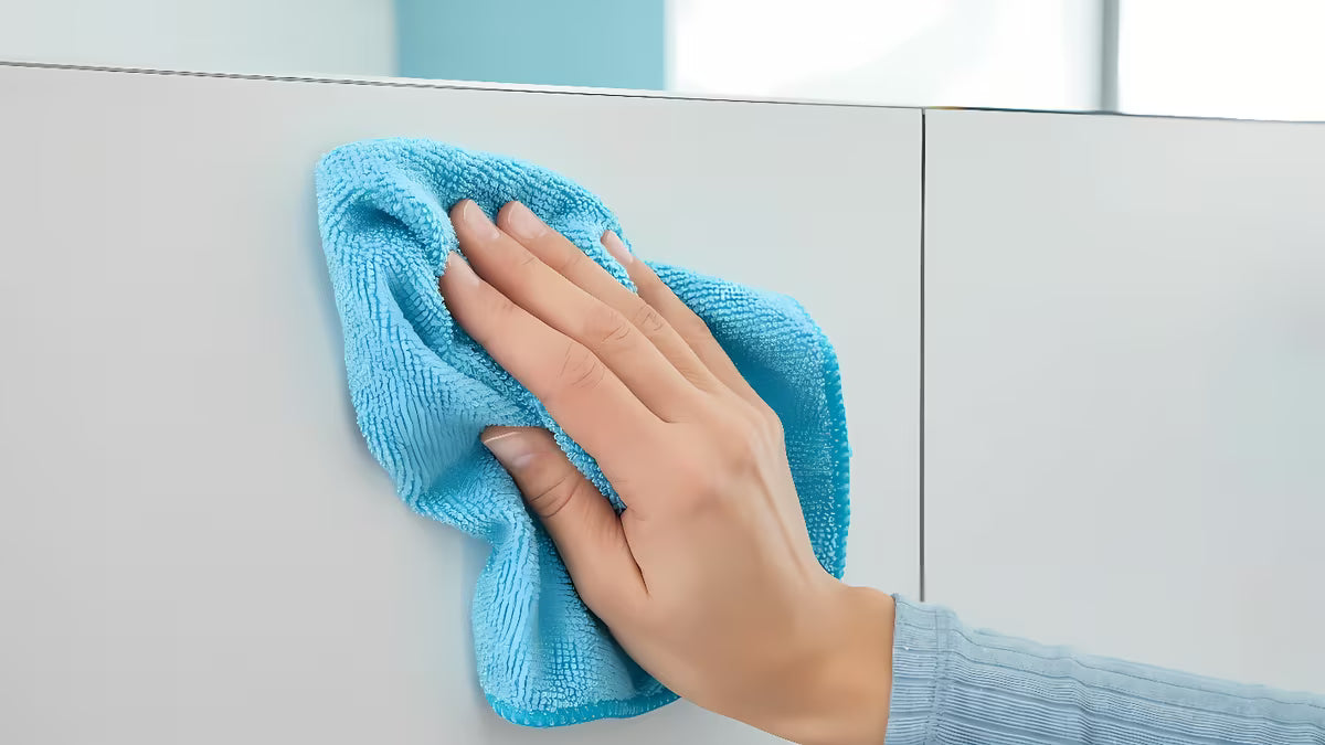 Stenski kavelj Tesa Moon od brušenog čelika pro za ručnike i ogrtače, s montažom bez bušenja