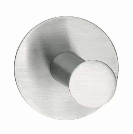 Tesa powerbutton Classic kovinski kavelj iz krtačenega jekla pro montaža brez vrtanja na ploščice.