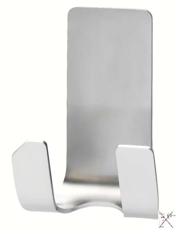 Tesa Powerstrips vodootporni nehrđajući dvojni kavelj pro za vješanje brijača bez bušenja.