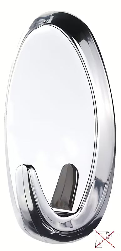 Velike samoljepljive kukice Tesa Powerstrips u krom izgledu pro montaža bez bušenja