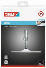 Kromirana strgalo za steklo tesa® Spaa s samolepilnim stenskim nosilcem za tuši
