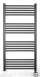 Električni radiator Thermal Trend KD Economy 120x60 cm v črni mat barvi s termostatom KTX 3