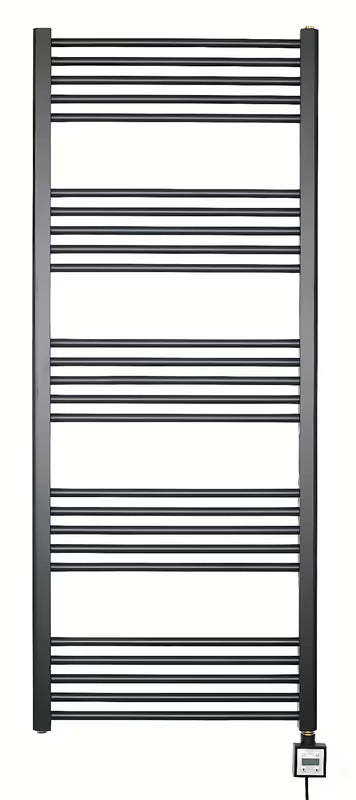 Električni radiator Thermal Trend KD Economy 60x150 cm v črni mat barvi s termostatom KTX.