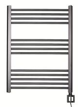 Električni radiator Thermal Trend KD Economy 80x60 cm v črni mat barvi s termostatom KTX 4