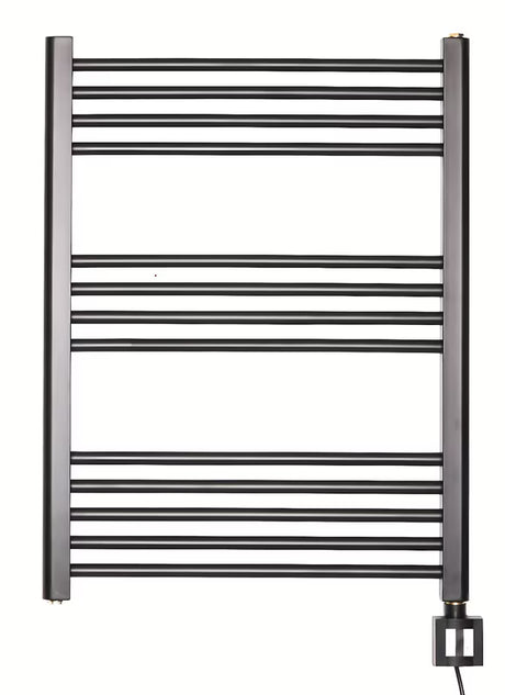 Električni radiator Thermal Trend KD Economy 80x60 cm v črni mat barvi s termostatom KTX 4