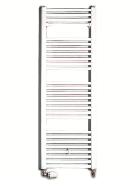 Bel kombiniran cevni radiator Thermal Trend KD 132x45 cm, primeren za kopalnico