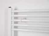 Bel kombiniran cevni radiator Thermal Trend KD 132x45 cm, primeren za kopalnico