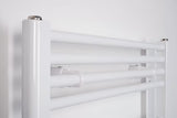 Bel kombiniran cevni radiator Thermal Trend KD 96x75 cm za kopalnico