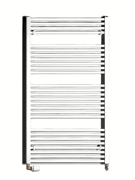 Bijeli kombiniran cijevni radiator Thermal Trend KD 132x75 cm prikladan za kupaonicu