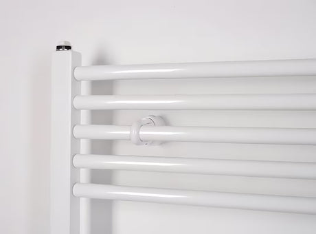Bijeli kombiniran cijevni radiator Thermal Trend KD 132x75 cm prikladan za kupaonicu
