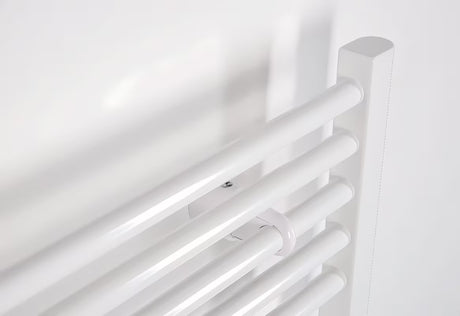 Bijeli kombiniran cijevni radiator Thermal Trend KD 132x75 cm prikladan za kupaonicu