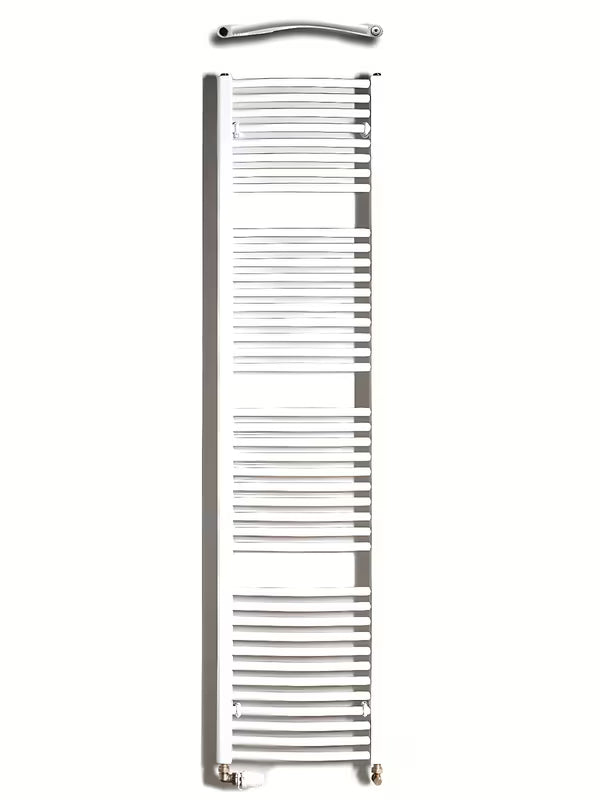 Bel kombiniran cevni radiator Thermal Trend KDO 45x185 cm za kopalnico.