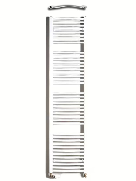 Bel kombiniran cevni radiator Thermal Trend KDO 45x185 cm za kopalnico.