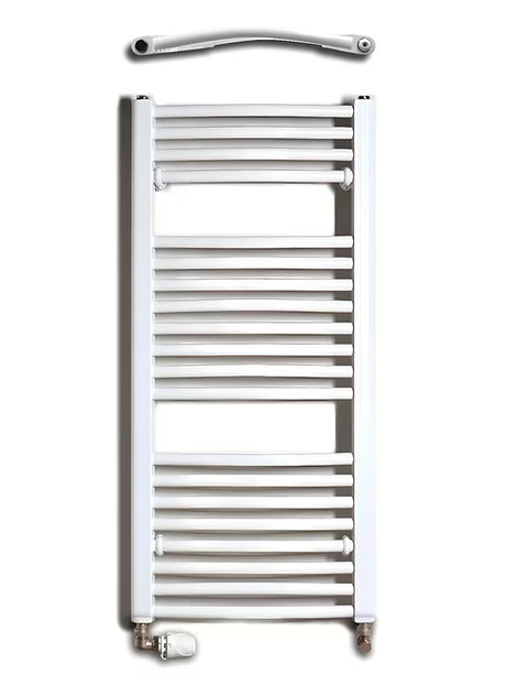 Bel kombiniran cevni radiator Thermal Trend KDO 45x98 cm za kopalnico.