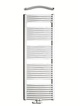 Kombiniran cevni kopalniški radiator Thermal Trend Kdo v beli barvi s sredinskim priklopom.