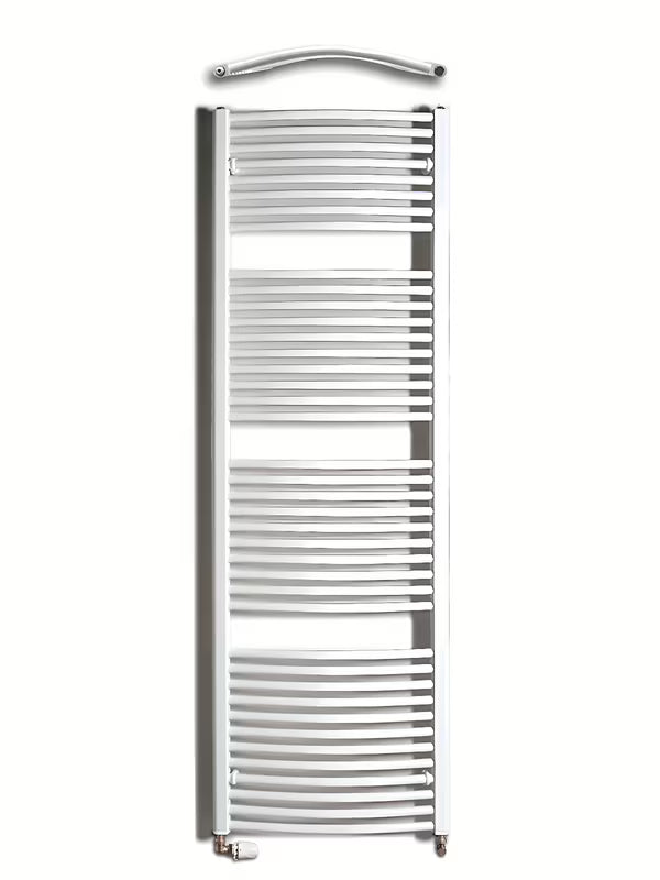 Bel kombiniran cevni radiator Thermal Trend Kdo 60x185 cm za kopalnico