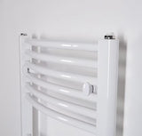 Bel kombiniran cevni radiator Thermal Trend KDO 132x75 cm pro za kopalnico ali hodnik.