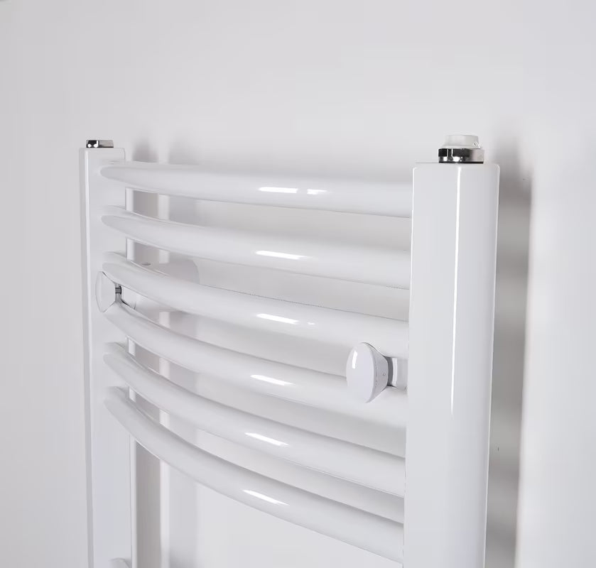 Bel kombiniran cevni radiator Thermal Trend KDO 132x75 cm pro za kopalnico ali hodnik.