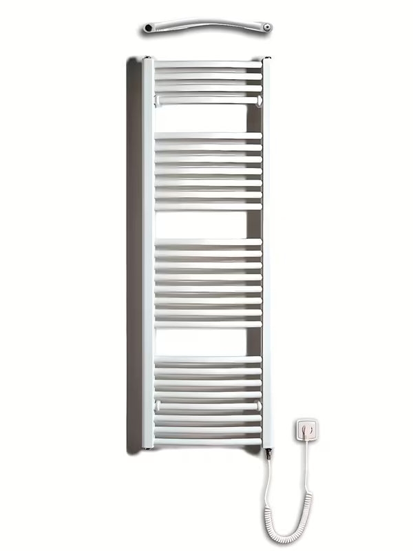 Bel električni cevni radiator Thermal Trend KDOE 450x1320 mm za kopalnico.