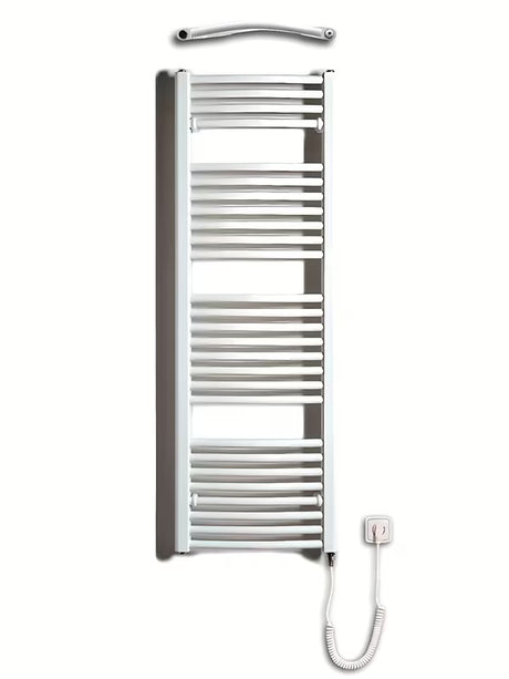 Bel električni cevni radiator Thermal Trend KDOE 450x1320 mm za kopalnico.