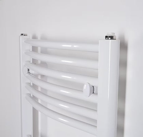 Bel električni cevni radiator Thermal Trend KDOE 450x1320 mm za kopalnico.