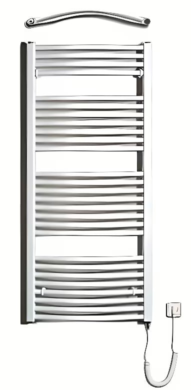 Bijeli električni cijevni radiator Thermal Trend KDOE 600x1320 mm s grijačem 500 W