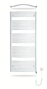 Bijeli električni cijevni radiator Thermal Trend KDOE 750x1680 mm s grijaćim štapom 700 W
