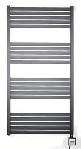 Električni radiator Thermal Trend KH Economy 120x60 cm v črni mat barvi s termostatom KTX 3