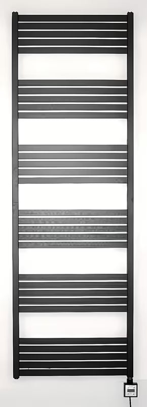 Električni radiator Thermal Trend KH Economy 180x60 cm v črni mat barvi s termostatom KTX 3.