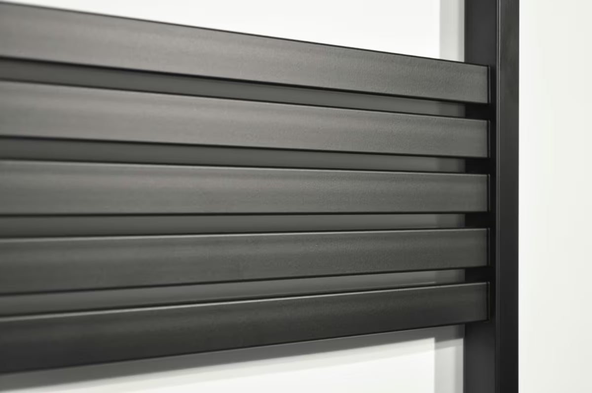 Električni radiator Thermal Trend KH Economy 180x60 cm v črni mat barvi s termostatom KTX 3.