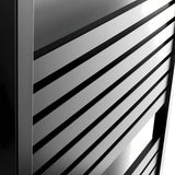 Črn kombiniran radiator Thermal Trend KH 133x45 cm primeren pro za toplovodno in kombinirano ogrevanje.
