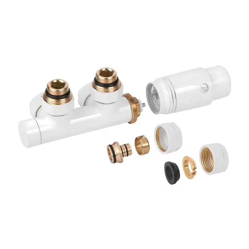Bela termostatska garnitura Thermal Trend pro za sredinski priklop radiatorja