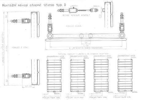 Antracitni kombiniran radiator Thermal Trend Viktor 179x75 cm, prikladan pro grijanje i sušenje ručnika.