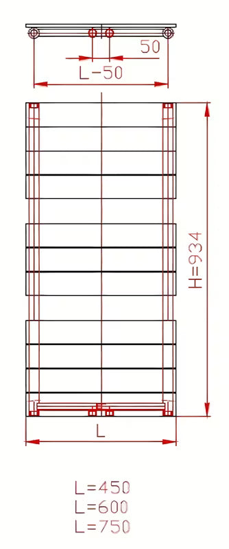 Antracitni kombiniran radiator Thermal Trend Viktor 93x60 cm, primeren za kopalnico in sušenje brisač.