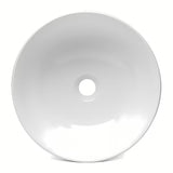 Beli umivalnik na ploščo Triomini Slim 38,5 x 38,5 cm iz tankostenske keramike