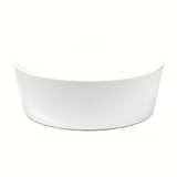 Beli umivalnik na ploščo Triomini Slim 40x40 cm iz tankostenske keramike z nežno valovitimi robovi