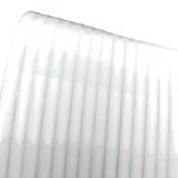 Beli umivalnik na ploščo Triomini Slim 40x40 cm iz tankostenske keramike z nežno valovitimi robovi