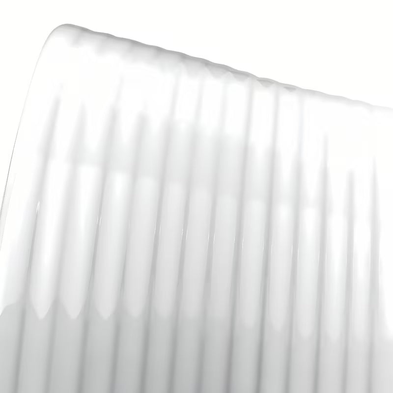 Beli umivalnik na ploščo Triomini Slim 40x40 cm iz tankostenske keramike z nežno valovitimi robovi