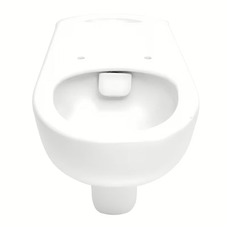Bela viseča WC školjka Vitra z brezrobnim splakovanjem pro enostavno vzdrževanje