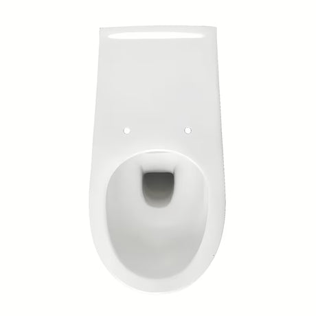 Bela viseča WC školjka Vitra z brezrobnim splakovanjem pro enostavno vzdrževanje
