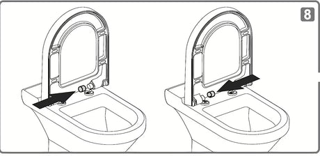 Bel WC deska Vitra iz duroplasta s kovinskimi tečaji in skritim pritrjevanjem