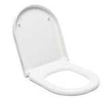 Bela WC deska Vitra Integra iz duroplasta s kovinskimi tečaji in skritim pritrjevanjem
