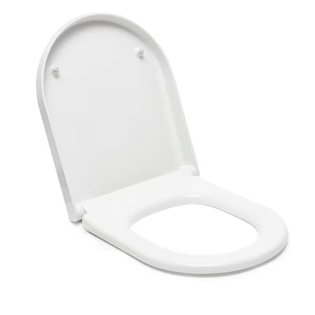 Bela WC deska Vitra Integra iz duroplasta s kovinskimi tečaji in skritim pritrjevanjem