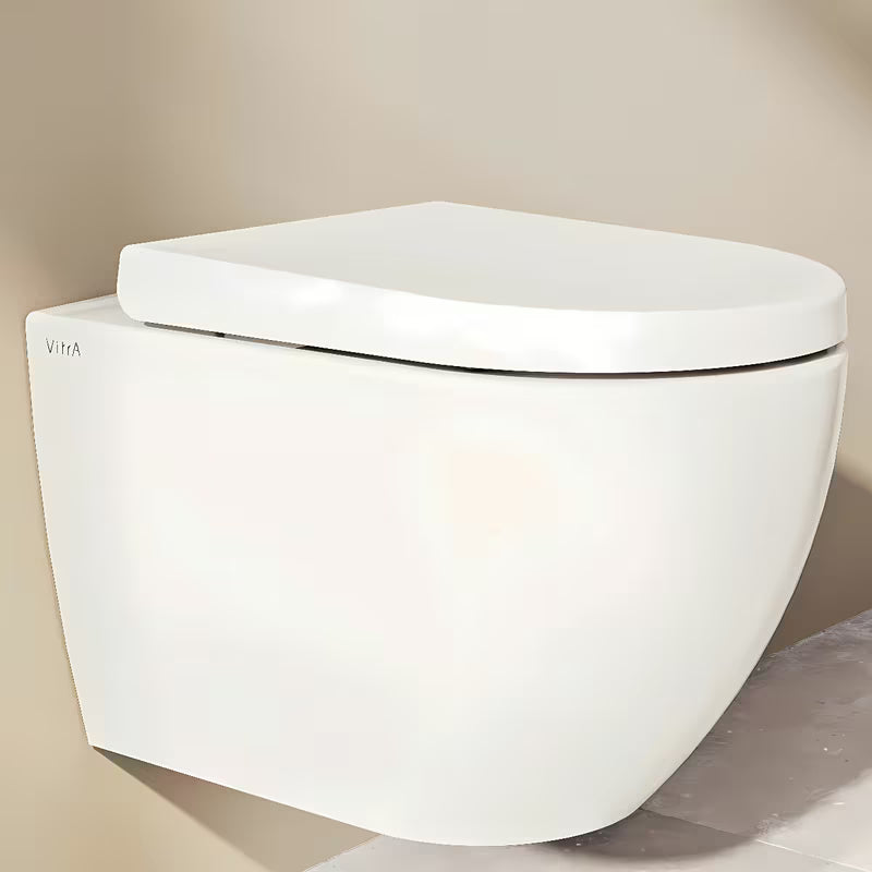 Bela WC deska Vitra Integra iz duroplasta s kovinskimi tečaji in skritim pritrjevanjem
