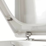 Bela WC deska Vitra Integra iz duroplasta s kovinskimi tečaji in skritim pritrjevanjem