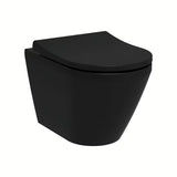 Črna viseča WC školjka vitra Integra s wc desko mehko Zapiranje Soft Close in splakovanjem Rim-Ex