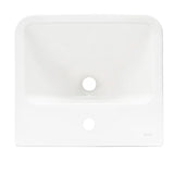 Beli viseče keramični umivalnik vitra Integra 45x40 cm z odprtino pro za armaturo na sredini