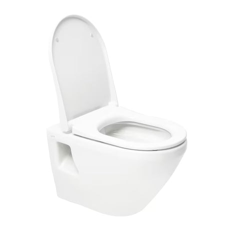Bel viseča WC školjka vitra Integra brez splakovalnega kroga s tehnologijo Rim-Ex in sedežem mehko Zapiranje Soft Close.
